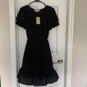MK Michael Kors XXS NWT Black Dress Studded Arms